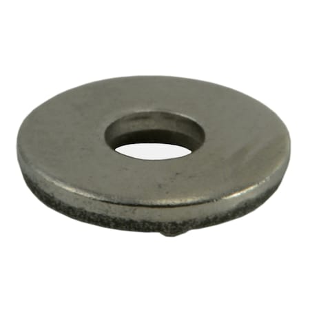 Round Rivet Washer, 1/8 In ID, 18-8 Stainless Steel, Plain Finish, 50 PK